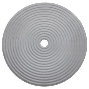 IKEA DOPPA 18 inch Round Shower Mat, Non-Slip, Rubber, Dark Gray, MPN 15391